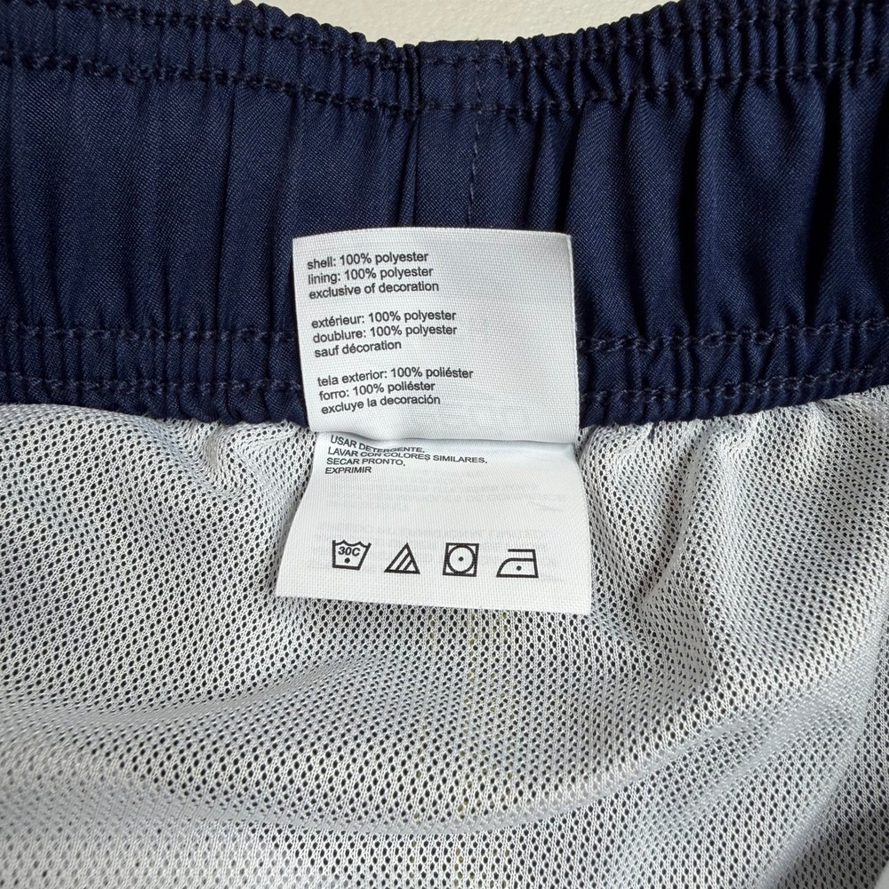 Speedo Mens Small Swim Trunks Navy Blue Yellow Colorblock Mesh Lined - Picture 11 of 12